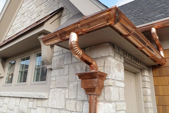 copper gutter