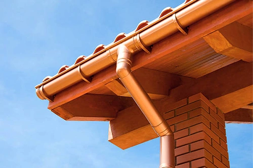 copper rain gutters